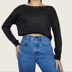 4/$25 Abound gray long sleeve high low t shirt